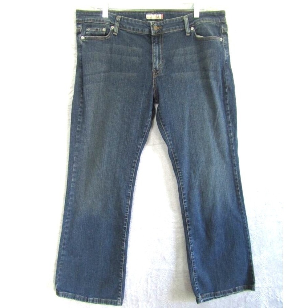 Levi's 545 Women's 16S Low Bootcut Jeans Blue Denim Stretch Mid-Rise 38x28